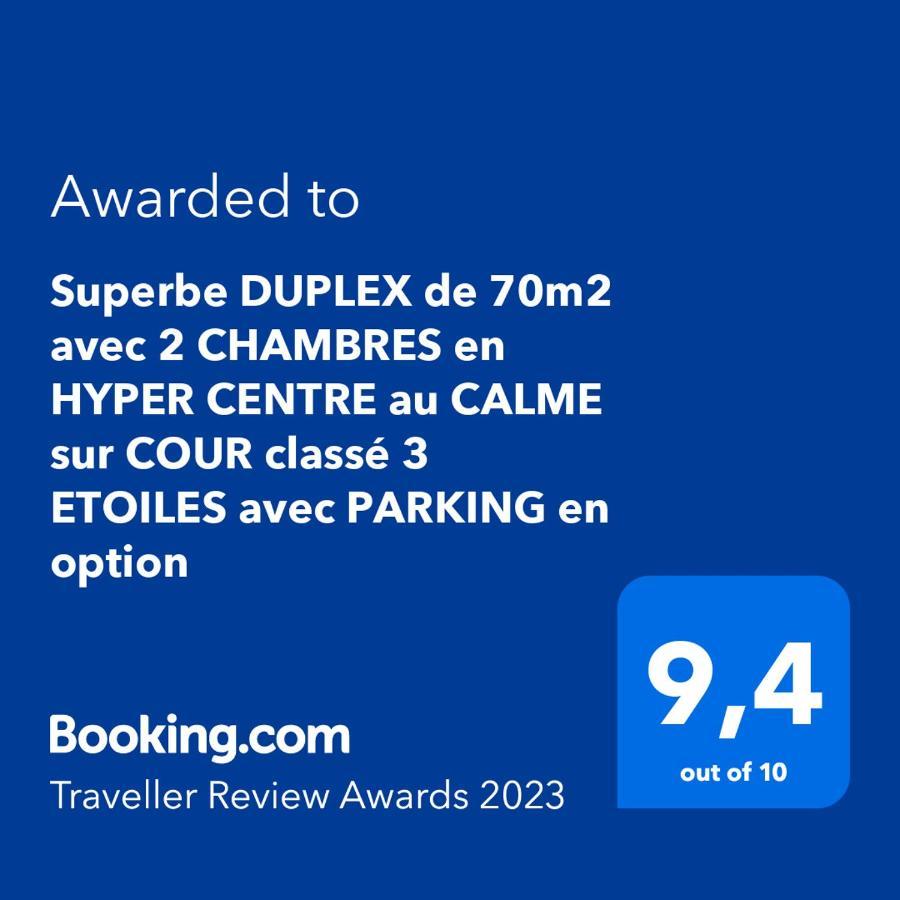 Superbe Duplex De 70M2 Avec 2 Chambres En Hyper Centre Au Calme Sur Cour Classe 3 Etoiles Avec Parking En Option La Rochelle  Kültér fotó